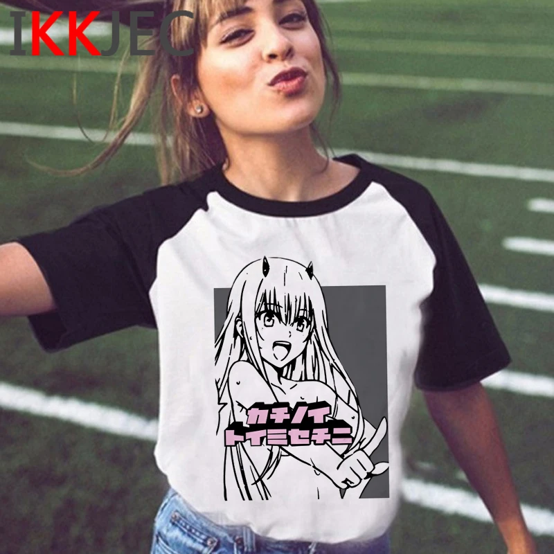 

Darling в Franxx футболка мужской Харадзюку уличная одежда размера плюс футболка в винтажном стиле эстетическое