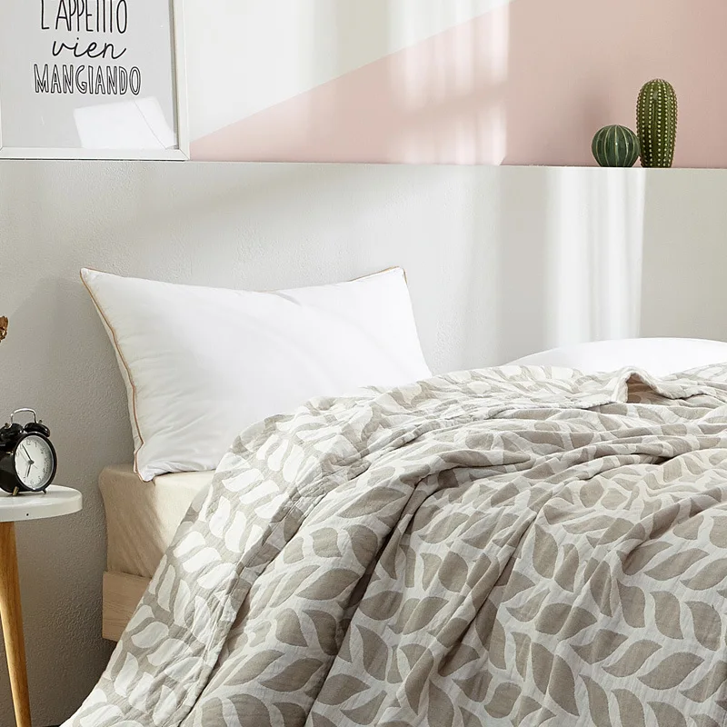 Бамбуковая Марля муслиновое полотенце Одеяло мягкие пледы Плед для взрослых на