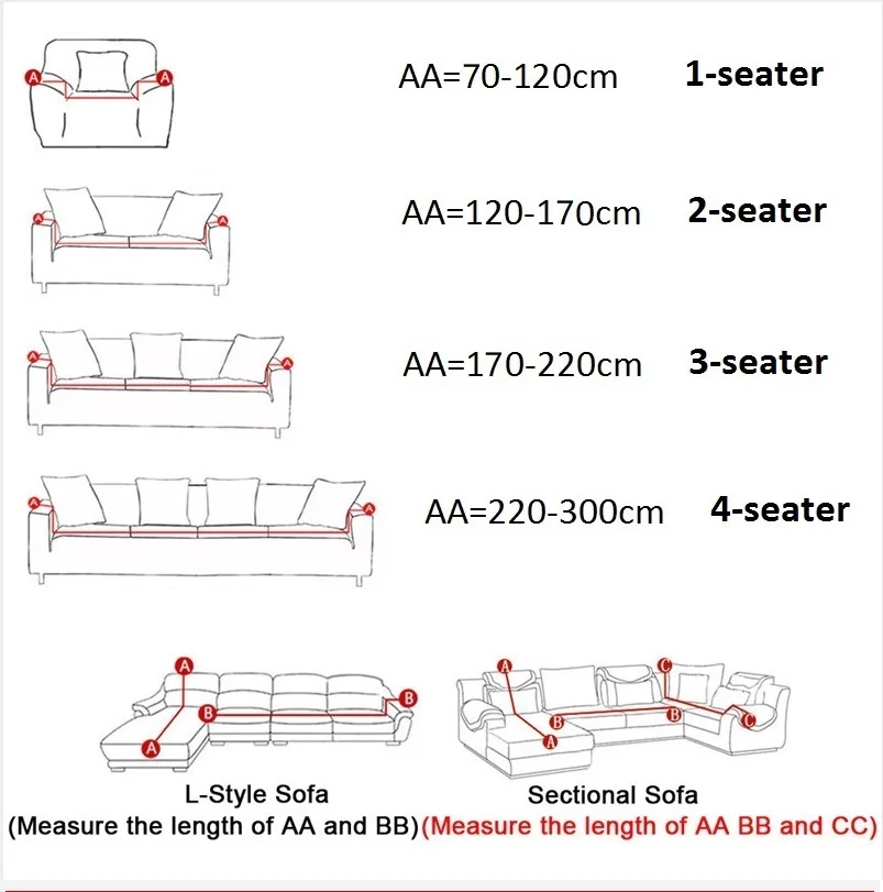 

CN Solid Color Elastic Sofa Cover For Living Room Printed Plaid Stretch Sectional Slipcovers Sofa Couch Cover L shape