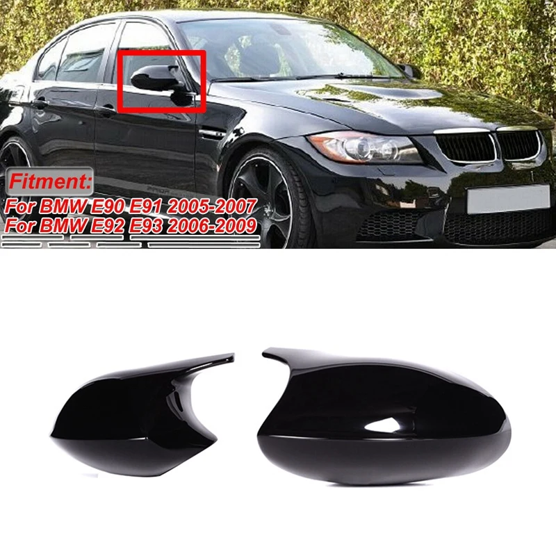 M3 стиль черный Замена крышки зеркала для BMW 3 серии E90 E91 E92 E93 Pre LCI|Зеркала и крышки| |