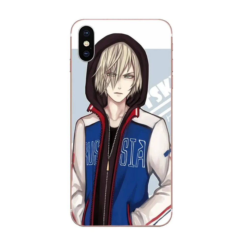 TPU Capa For Samsung Galaxy Note 5 8 9 S3 S4 S5 S6 S7 S8 S9 S10 5G mini Edge Plus Lite Anime Skate Yuri On Ice Plisetsky | Мобильные