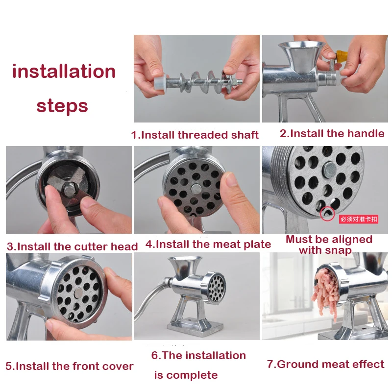 

Manual Meat Grinder & Sausage Noodle Dishes Handheld Making Gadgets High Quality Sausages Filler Maker Kitchen Cooking Tools