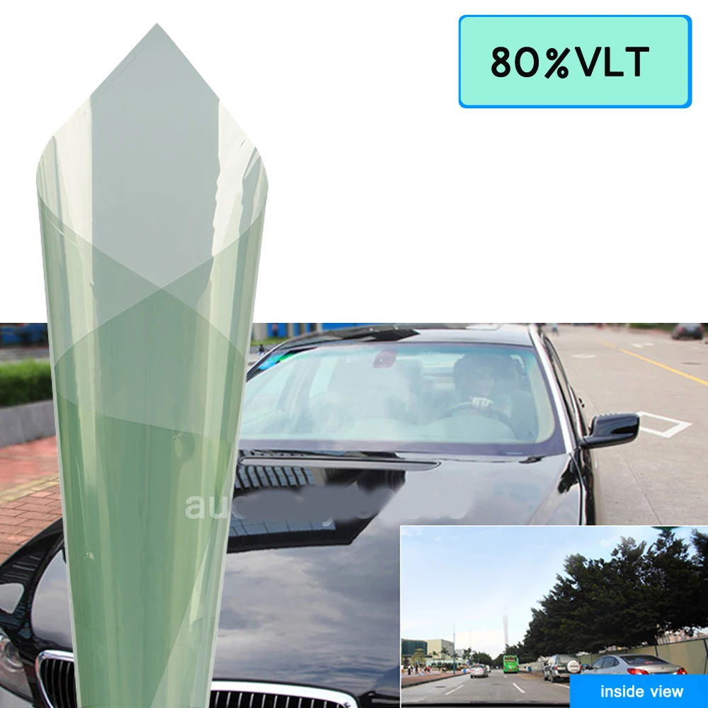 Пленка на боковое стекло автомобиля 50 см х 3 м салатовая 80% VLT | Автомобили и