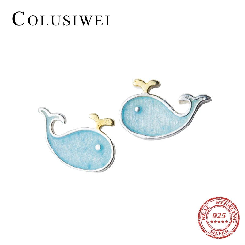 Colusiwei Горячая продажа Аутентичные стерлингового серебра 925 милые КИТ маленькие