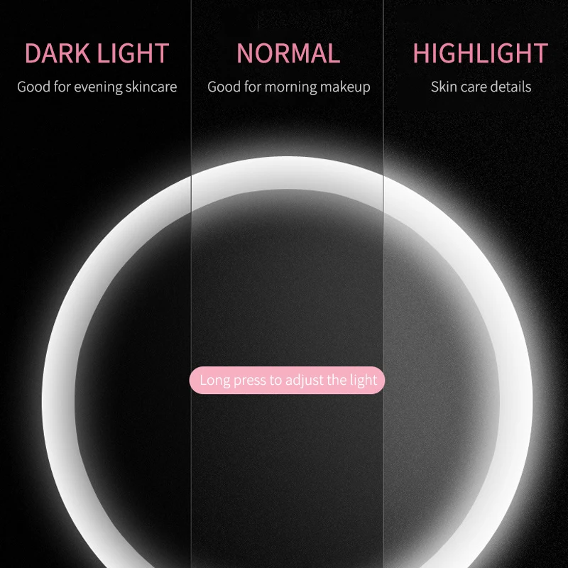 зеркало с подсветкой для макияжа Светодиодный светильник косметическое