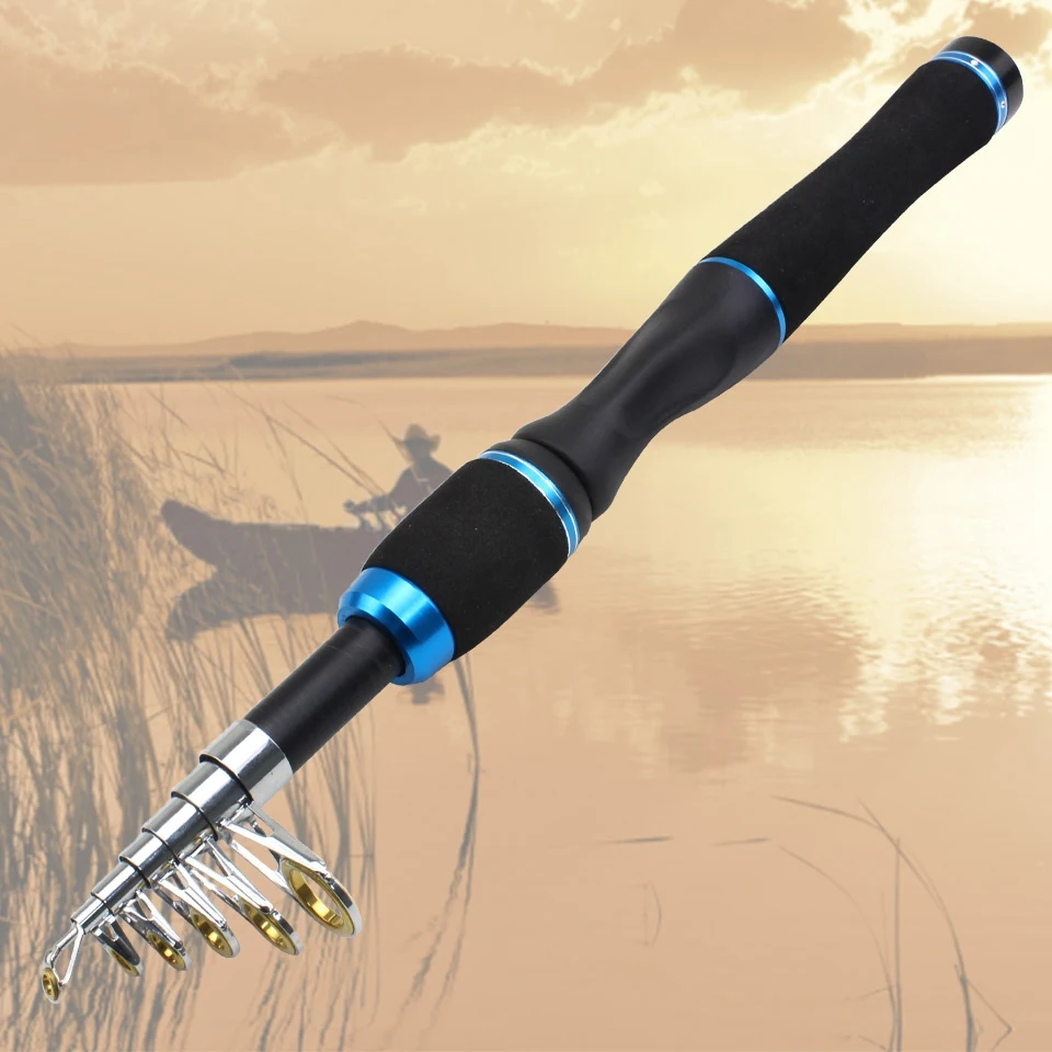 

1.65M ultrashort Portable Spinning Rod Travel pocket mini fishing rod M power telescopic Multifunction pole can choose reel set
