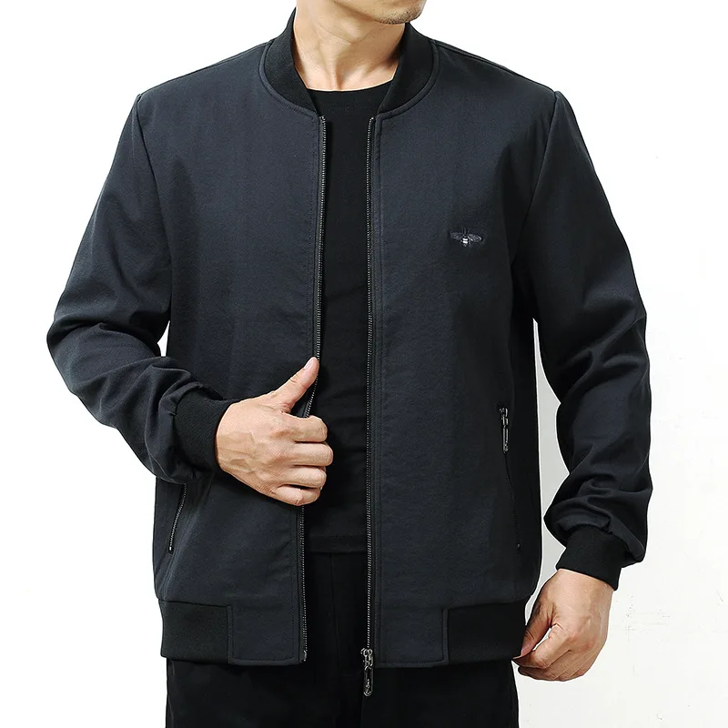 Весенняя мужская повседневная бейсбольная куртка с воротником модная
