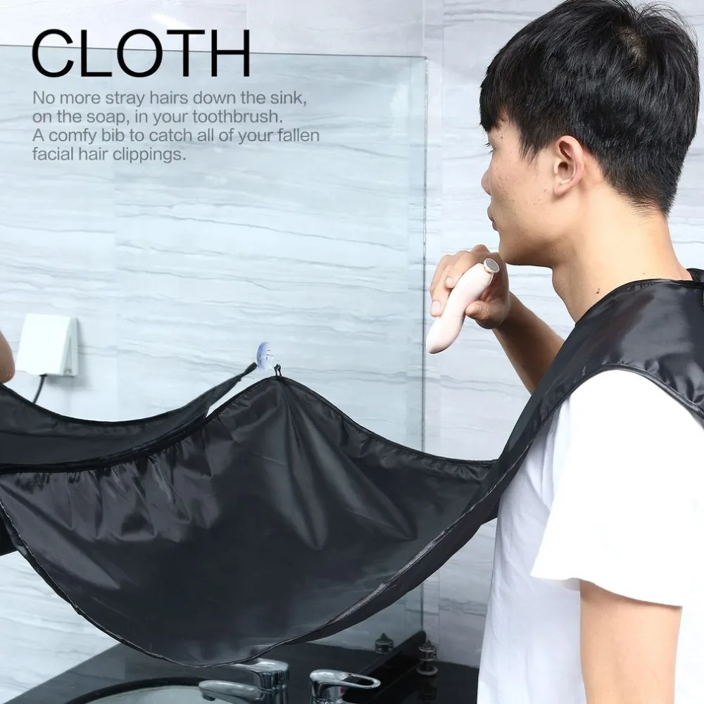 

Unisex Facial Hair Beard Shave Haircut Shaver Apron Reusable Hairdressing Cape Catcher Cloth Hair Trimming Barber Accessories