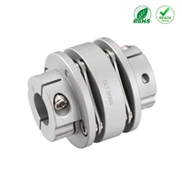 hzcd glt d39 l48 aluminum slab type double diaphragm clamp coupling used in servo and stepper motors