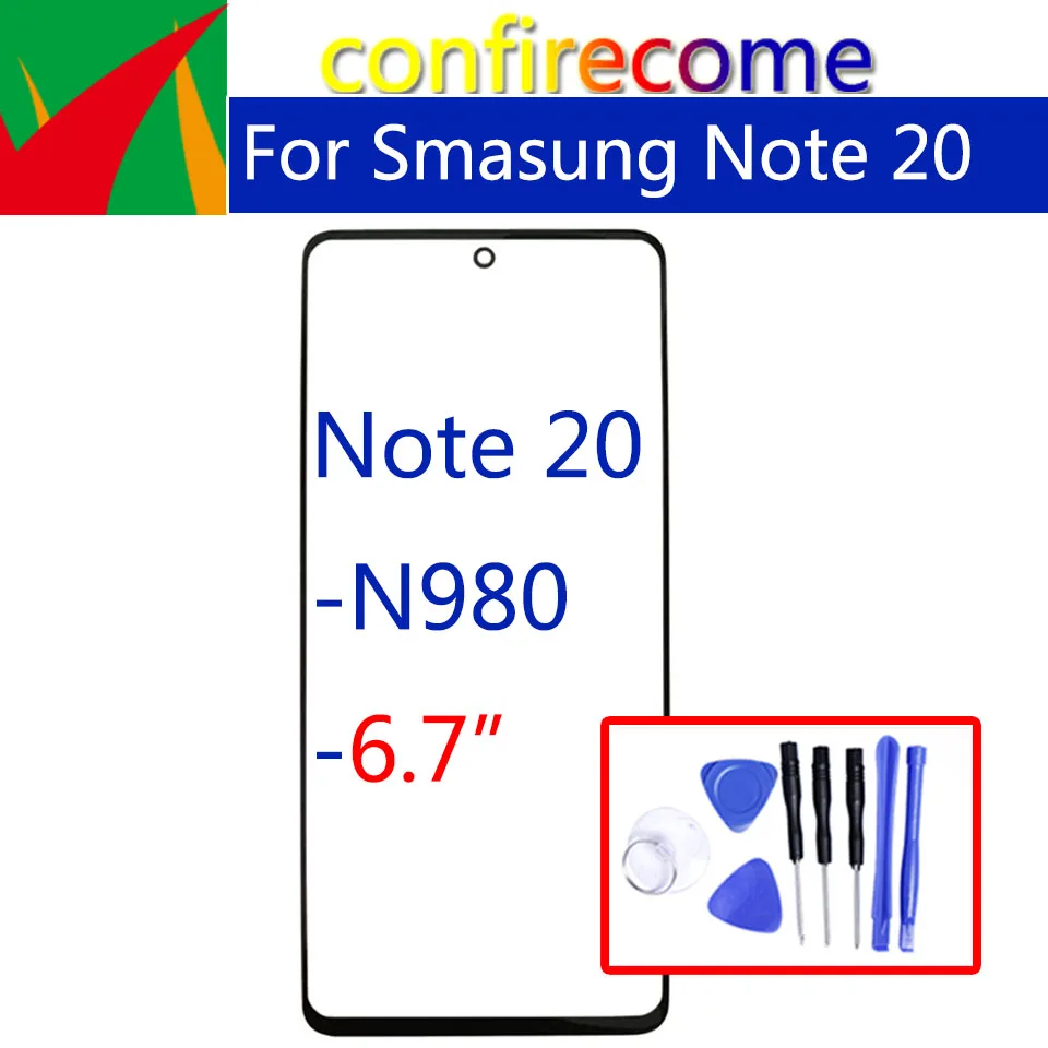 Для Samsung Galaxy Note 20 N980 N980F Переднее стекло сенсорный экран ЖК замена