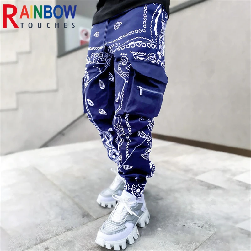 Брюки-карго Rainbowtouches новинка 2021 спортивные штаны мужские брюки на молнии с