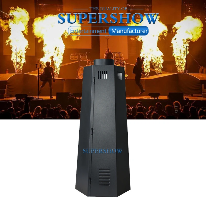 Угловая огненная машина 6 Angle Fire 200W с дистанционным управлением, эффектом пламени, DMX-контролем и искрой для вечеринок, концертов и оборудования для диджеев.
