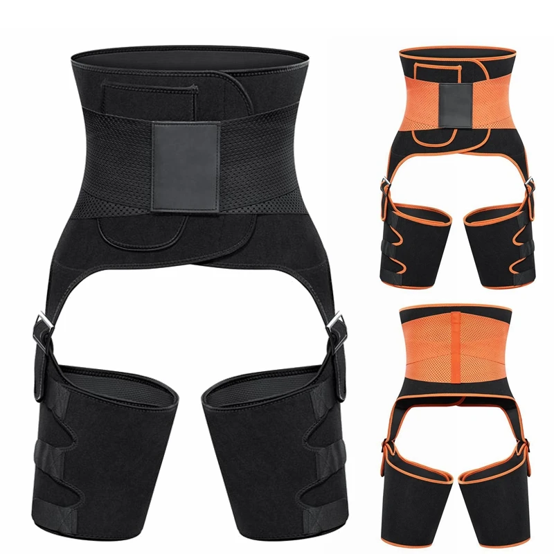 

3 in 1 High Waist Thigh Trimmer and Butt Lifter Leg Shaper Slimming Belt Body Shaper Slim Tummy Girdle Women Neoprene Shapewear