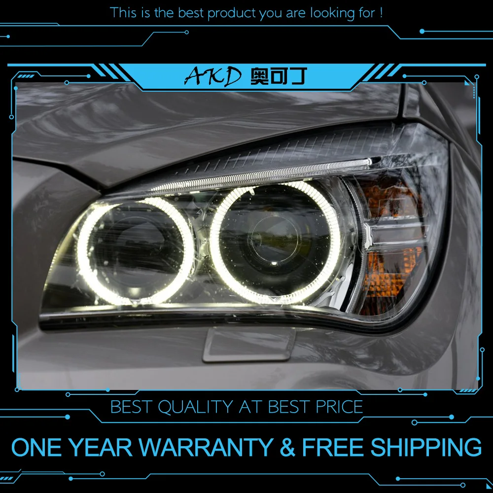 АКД автомобильного тюнинга фары для BMW X1 2012 2015 светодиодные DRL Противотуманные