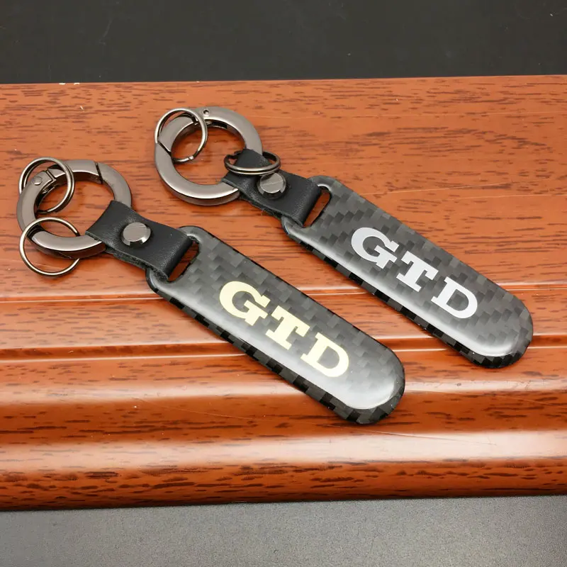 Автомобильный Стайлинг 3D брелок для ключей из углеродного волокна GTD Golf 4 5 6 7 Polo