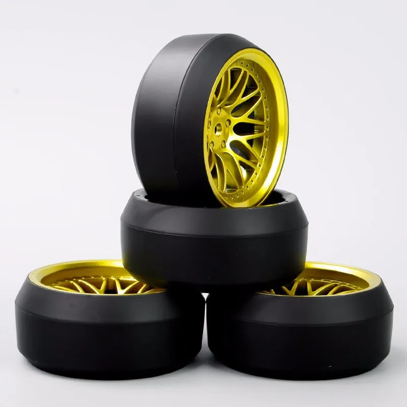 4 шт. радиоуправляемая модель автомобиля игрушки аксессуар шины для дрифта и обод