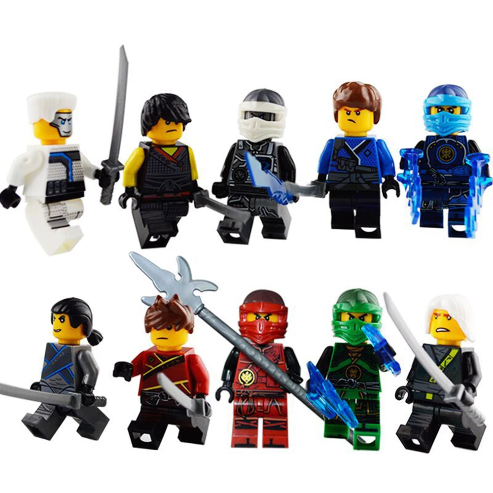 Совместимость LEGO Ninjago Master Of Golden Dragon Nuckal Frakjaw Snappa Wu Iron Baron Samukai Chopv строительные блоки