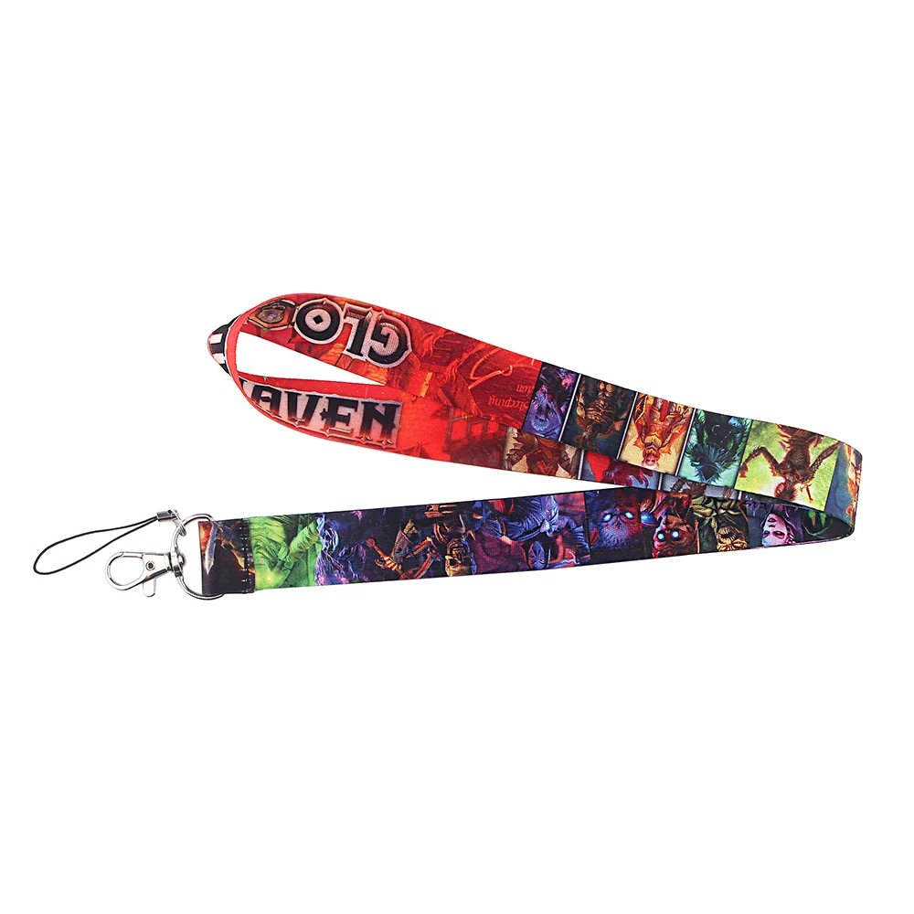 

12pcs/lot E2353 Cartoon Game Multi-function Mobile Strap Tag Neck Daisy Lanyards for key ID Lanyard Badges Neck Strap webbing