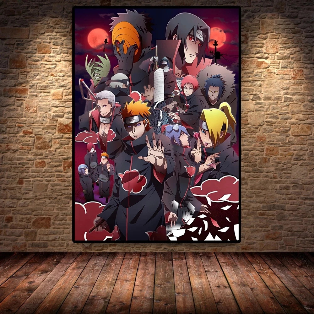

Modern Art Poster Anime Naruto Canvas Painting and Mural Printing Poster Wall Home Living Room Wall Decoration Painting child