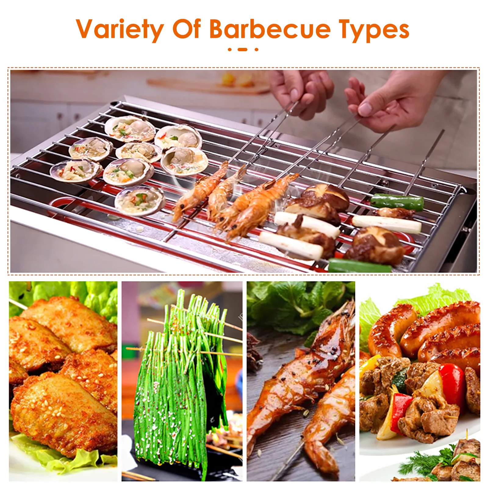 Дешево Портативный Электрический гриль из нержавеющей стали, Бездымная барбекю столешница для барбекю для дома и улицы, съемная решетка и масляны...