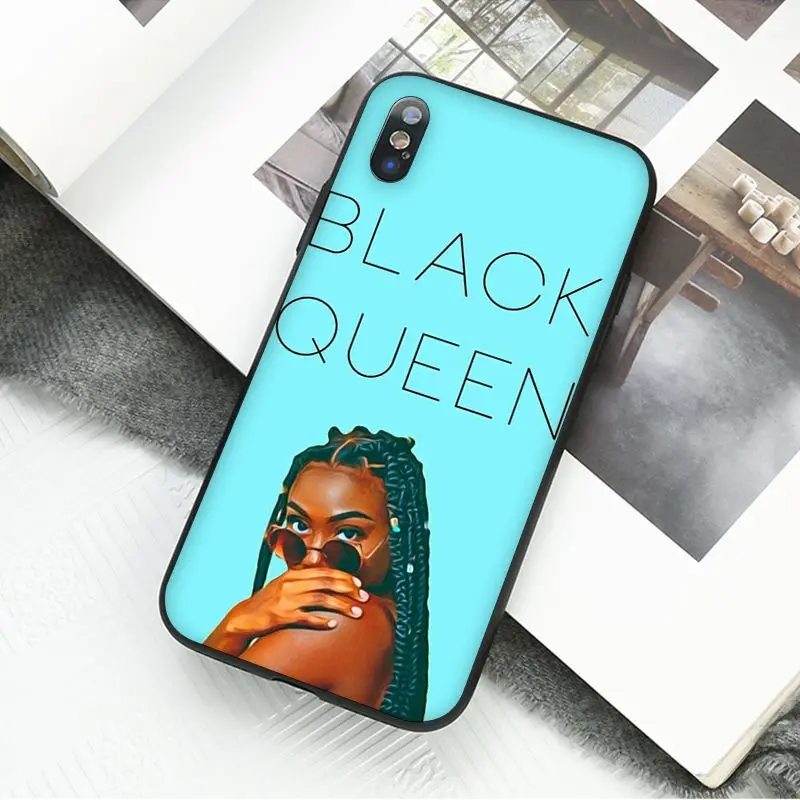 Афро Черный Девушка Волшебная королева меланин поппин чехол для телефона iPhone 11 Pro