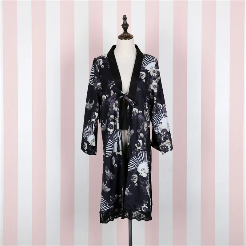 Color 4 Long Jacket Кимоно-платье для девочек в японском стиле, кардиган Haori, юбки, Zephyr, Ретро стиль, вечерние, юката, модная нарядная одежда в азиатском стиле - Цвет: Color 4 Long Jacket
