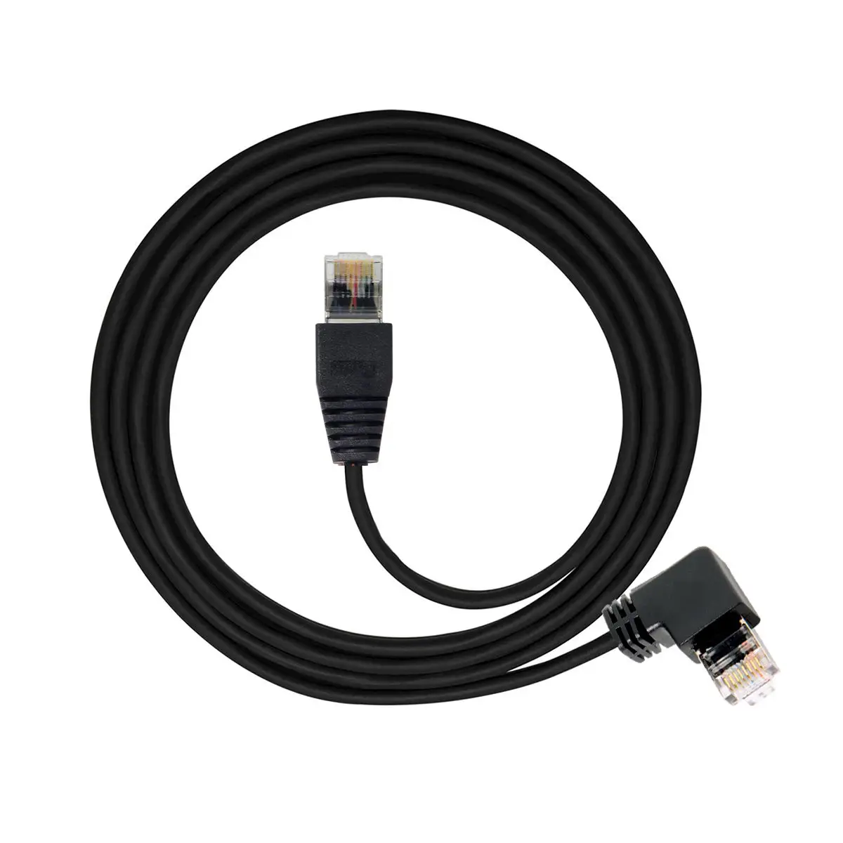 Патч соединитель RJ45 Cat6 8P8C STP Ethernet сетевой Lan под прямым углом 90 градусов штекер