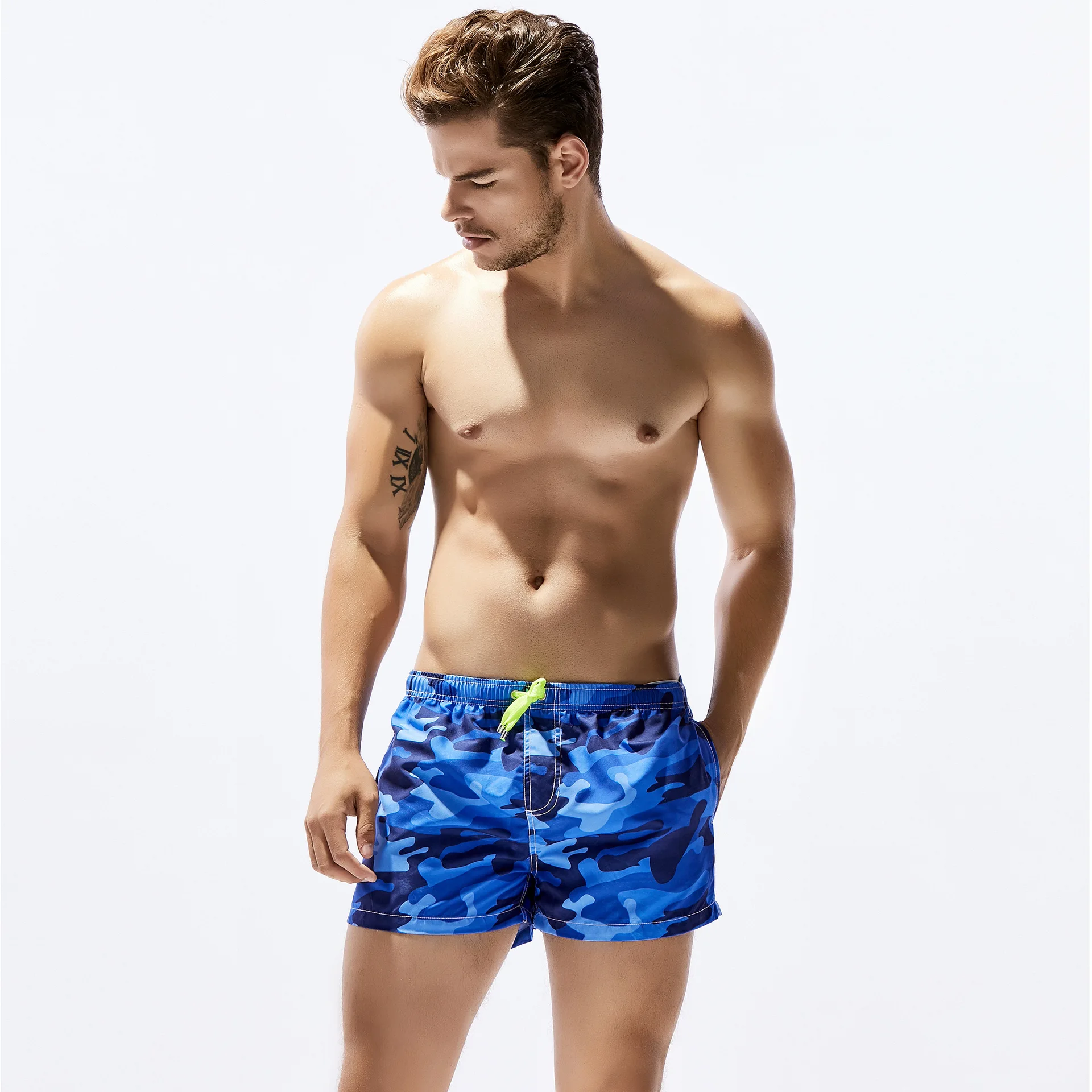 

2021 Summer Swimwear Men Swimsuit Swimming Trunks Boxer Short Sexy Mens Swim Briefs Beach Shorts Surf Board mayo Wear sunga Suit