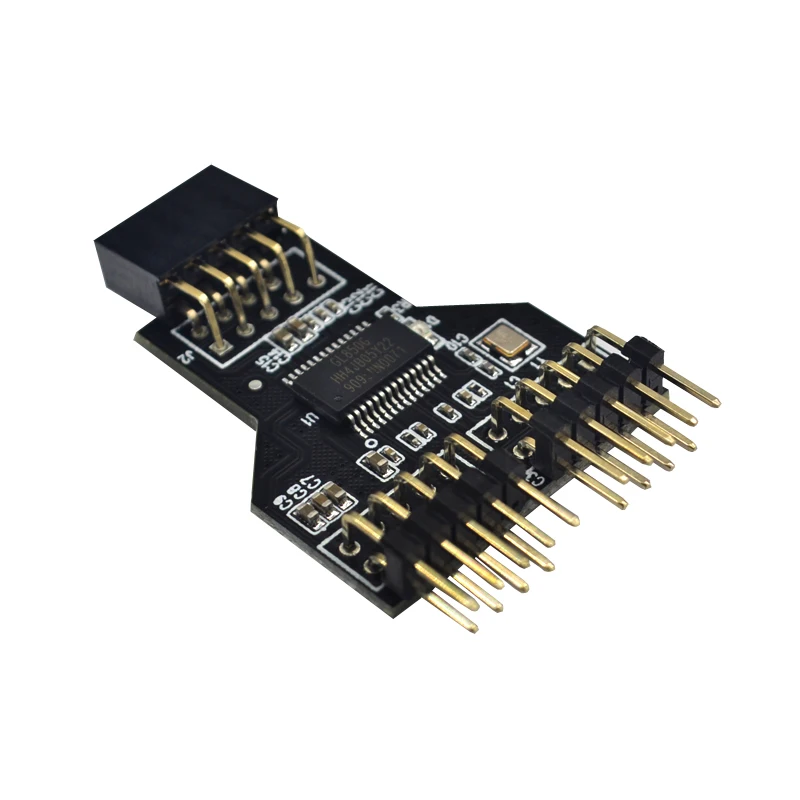 9-контактный разъем USB Female 1-2 Male плата usb-хаб 2 0 адаптер для NZXT жидкостного