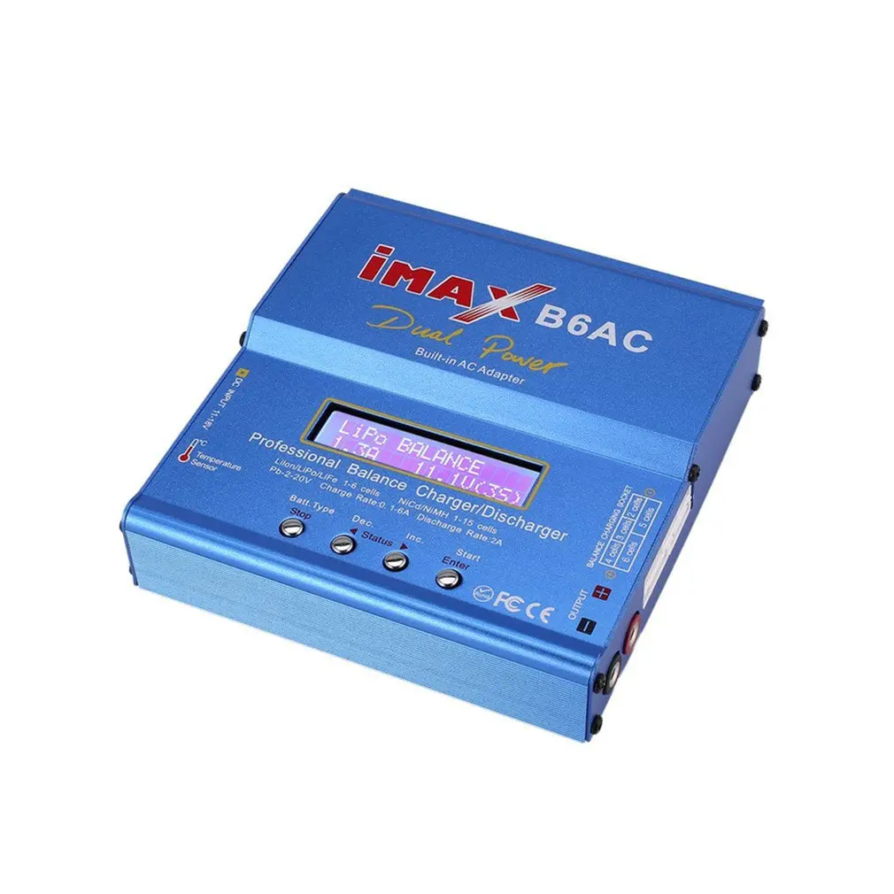 IMAX B6AC 80 Вт 6A Lipo NiMh Li-Ion Ni-Cd AC/DC RC зарядное устройство 10 Dis для радиоуправляемого