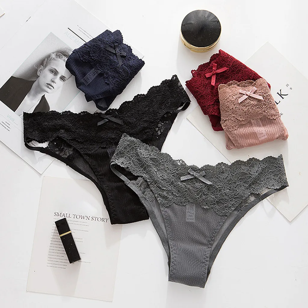 Сетчатое нижнее белье женские трусики тонкое ажурные сексуальные кружевные |