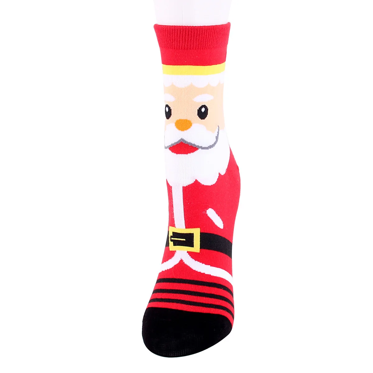12 Pairs Per Set Autumn/Winter New Korean Jacquard Cartoon Christmas Sock Cute Elk Socks Gift