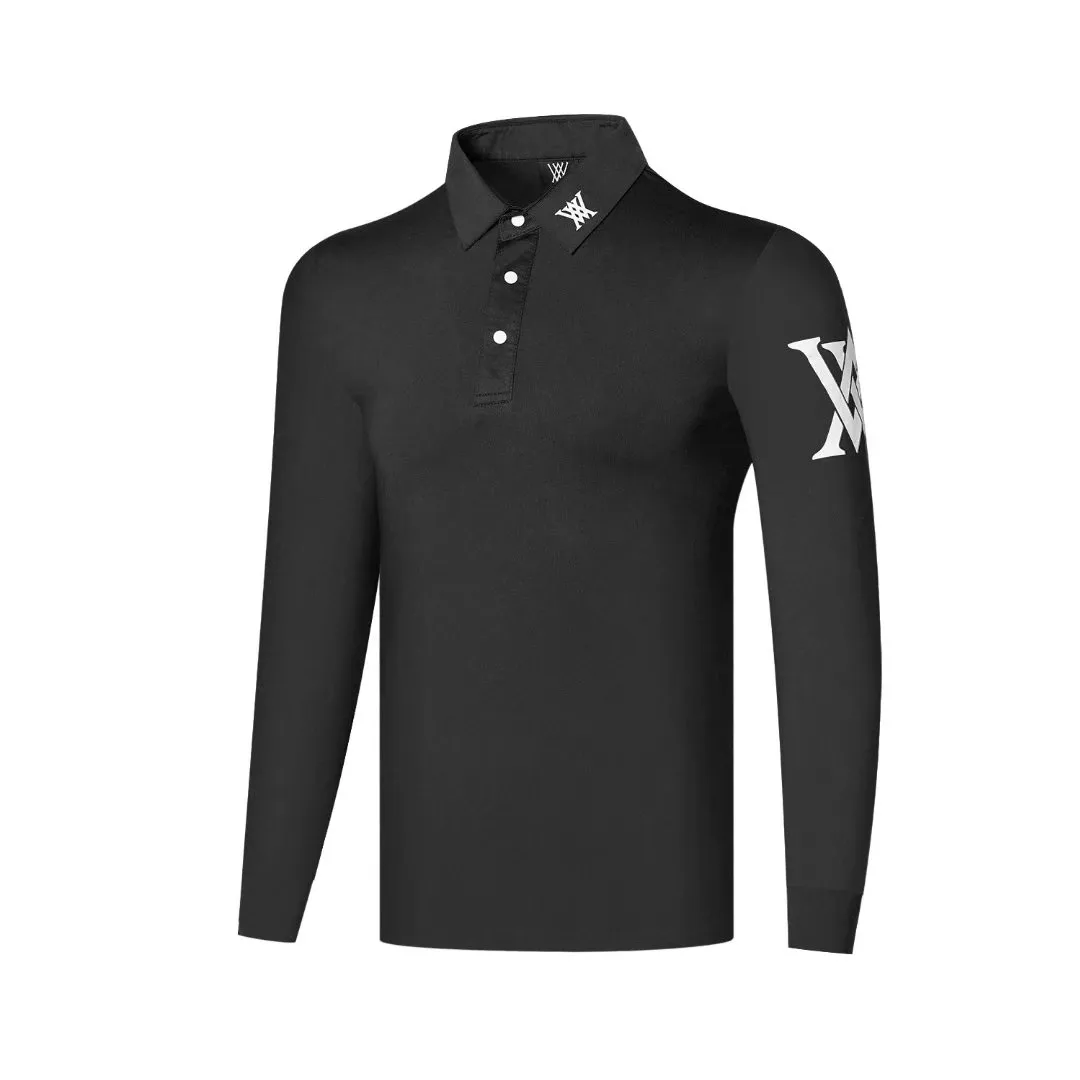 

2021 new men's golf apparel W.ANGLE new men's long-sleeved golf t-shirt comfortable and breathable free shipping