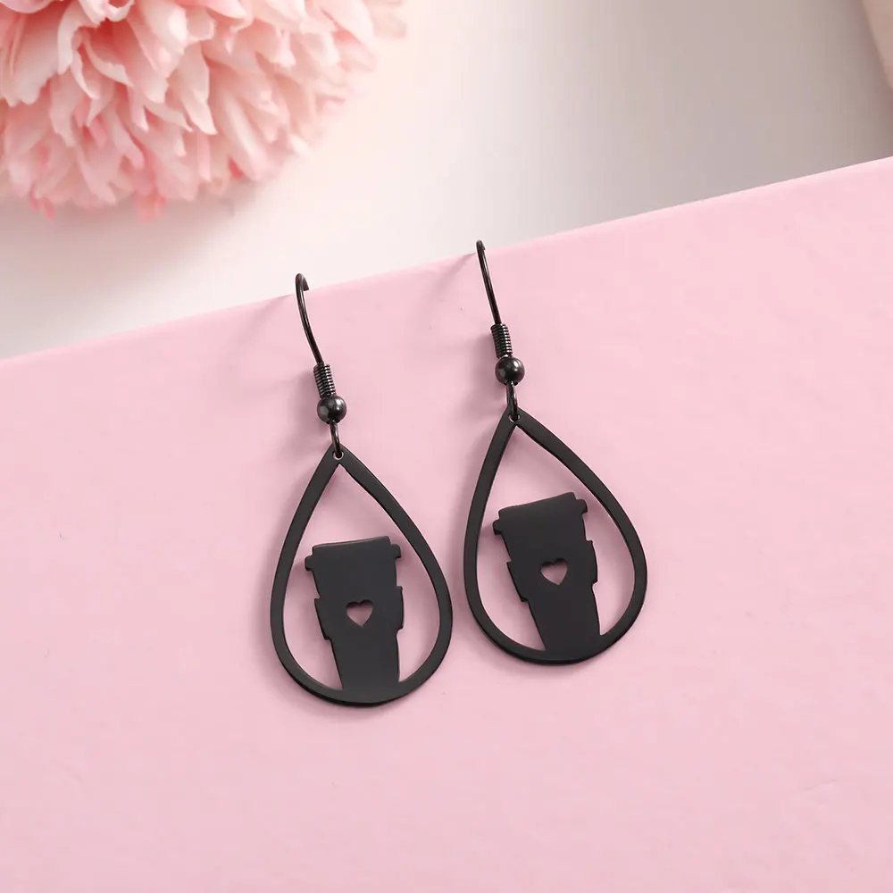 Женские серьги-капельки Lemegeton модные серьги из нержавеющей стали золотого и