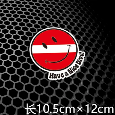 H3691 120x108mm Водные виды спорта Дайвинг наклейки для автомобиля Акула подводное погружение рыбы танк наклейки автомобиля Стайлинг 3M Светоотражающие - Название цвета: H3691 120x108mm