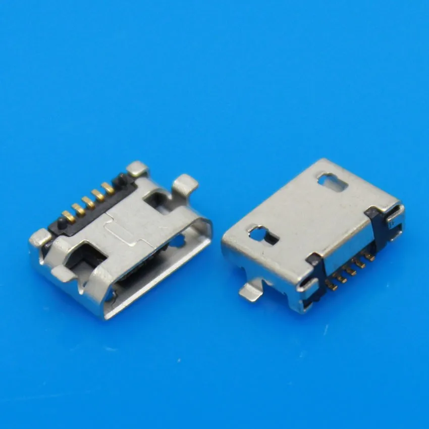 JCD Micro USB 5 P, 5-контактный разъем Micro USB, 5 крепеж; микро-usb разъем для задней зарядки