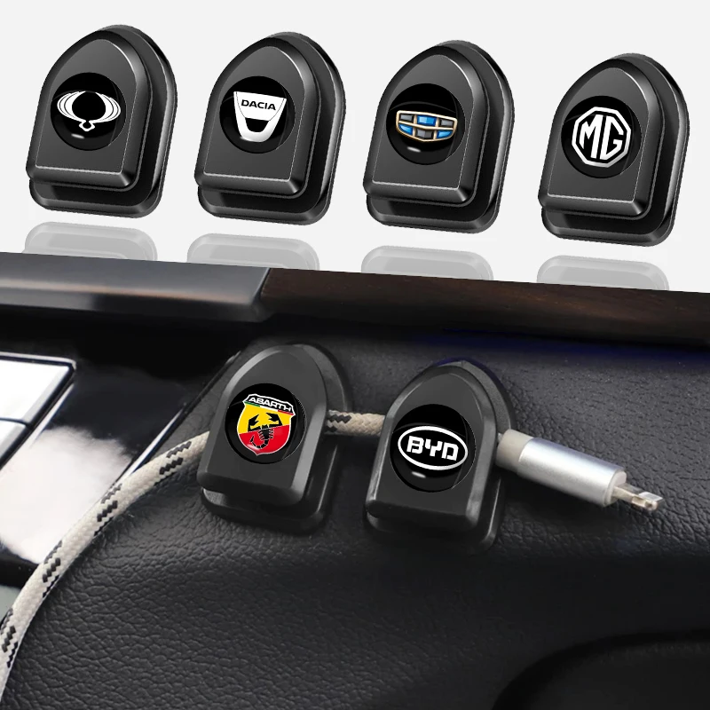 

4pcs Car Mini Seat Hooks Clip Stuff Hanger Stickers for BYD F3 S6 F0 Chave Battery Sc 2000 Ffp2 Gti 600 Blade G3 Car Accessories