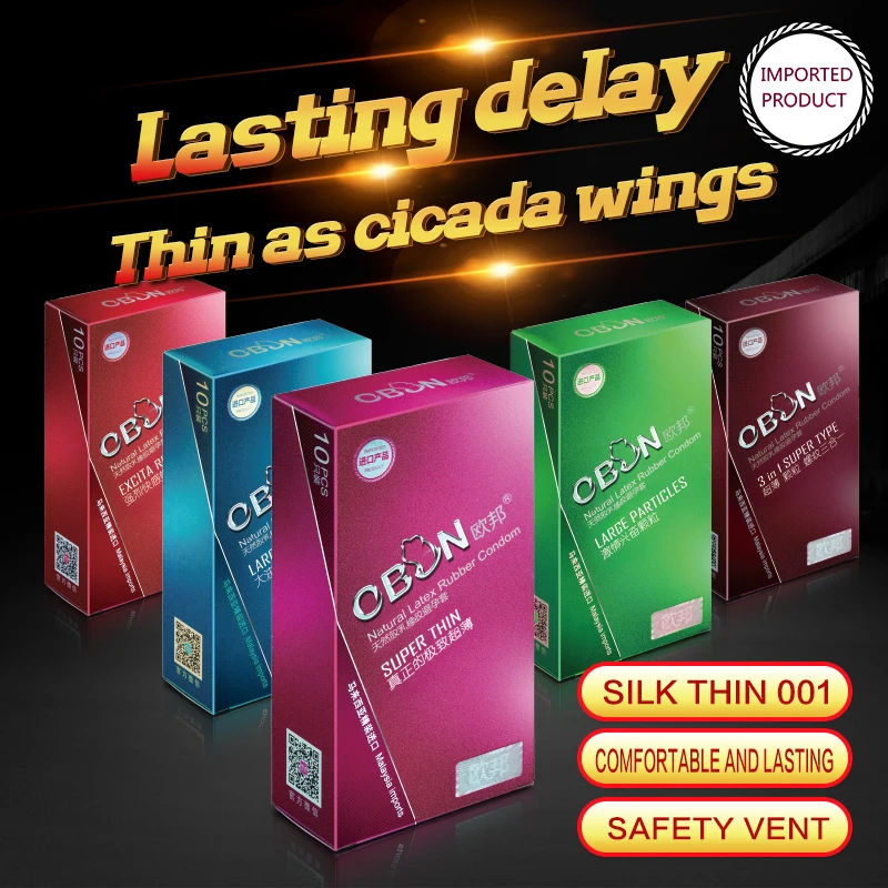 OBON презерватив ультратонкий интимные изделия натуральный Латекс Резина частные
