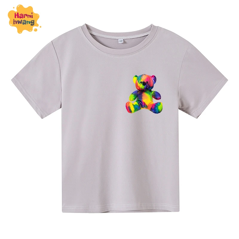 

Summer Leisure Children'S T-Shirt Cartoon Printing Cotton 4-14 Year Old Boys And Girls Short-Sleeved T-Shirt 4-14T