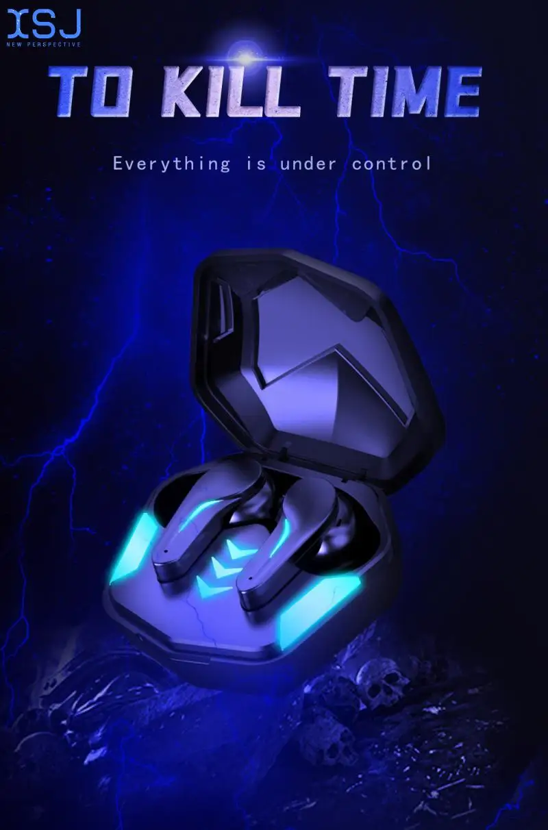 

Tws Gaming Bluetooth Touch Headset 9D Stereo In-Ear Gaming Mobile Game Sports Running Ultra-High Sound Quality Wireless Headset