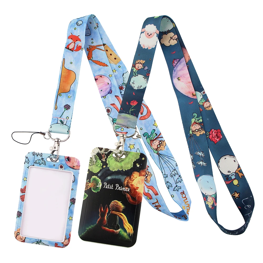 

PF412 Dongmanli Anime Icons Keychain Ribbon Lanyards for Keys ID Card Phone Straps Hanging Rope Lariat Students Badge Holder
