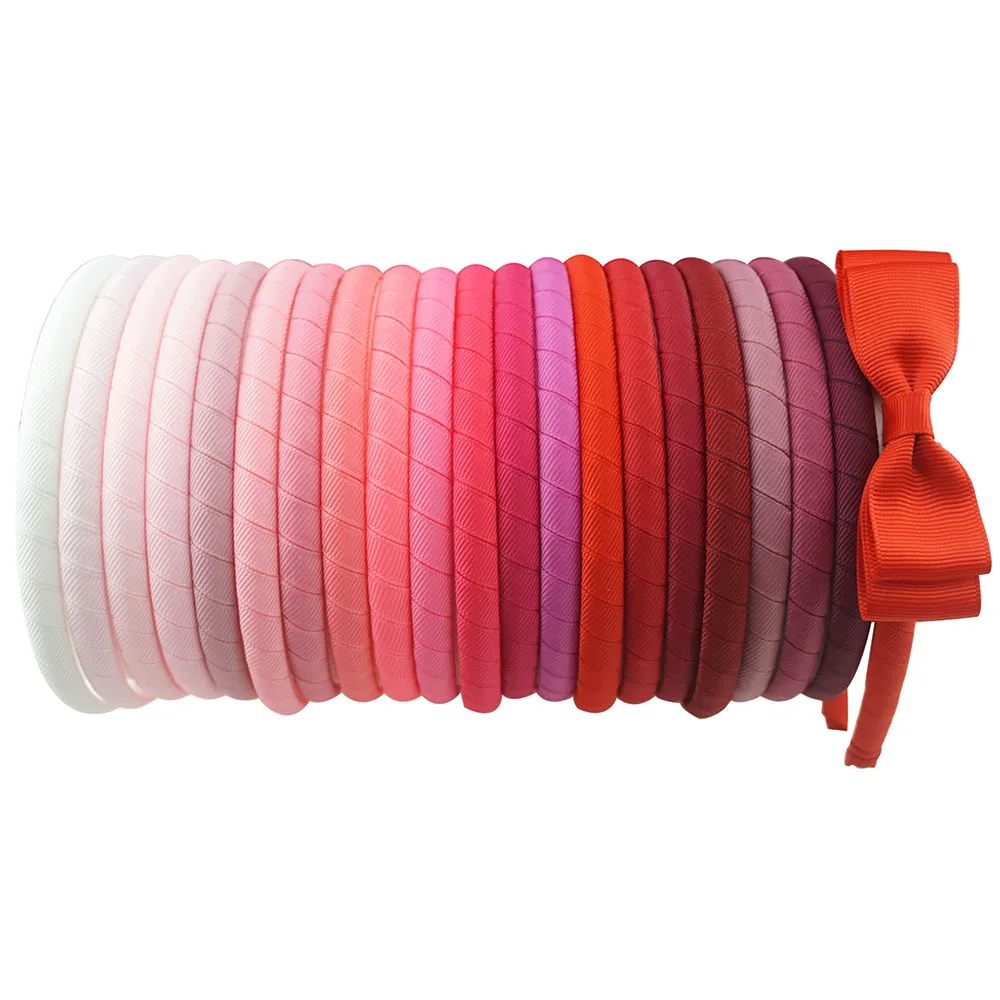 10 шт./лот мм однотонные покрытые повязки для волос женщин и девочек яркие цвета