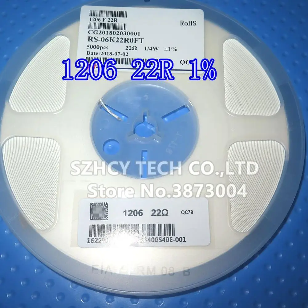 

5000 шт 1206 22R 1% RS-06K22R0FT Новый и оригинальный