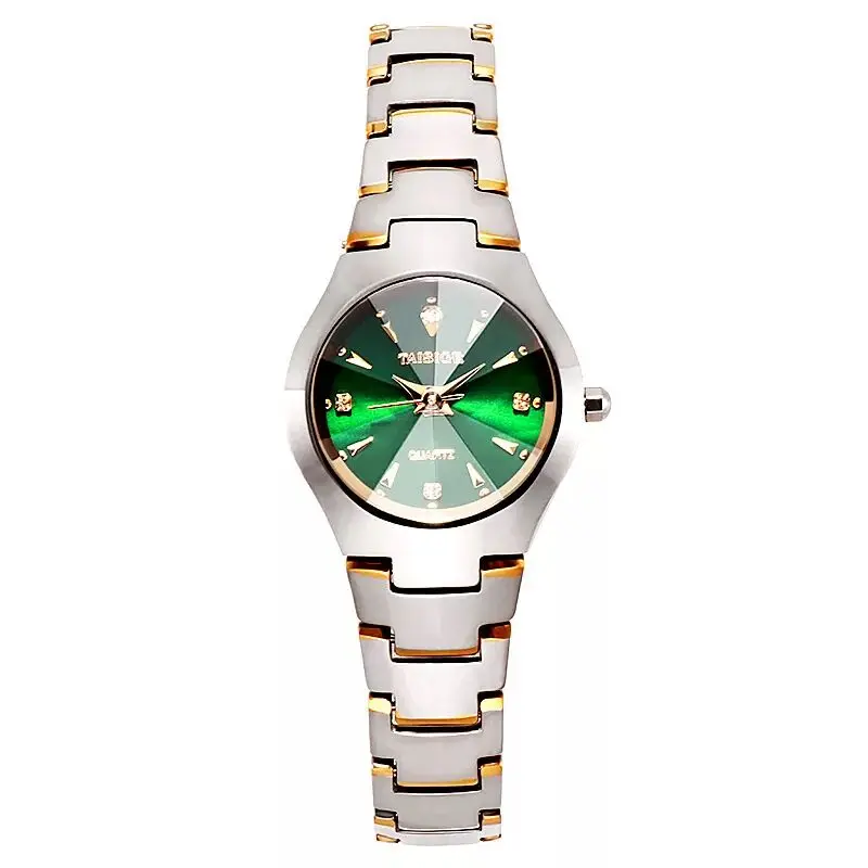 Элегантные женские часы из вольфрамовой стали небольшие дамские с бриллиантами