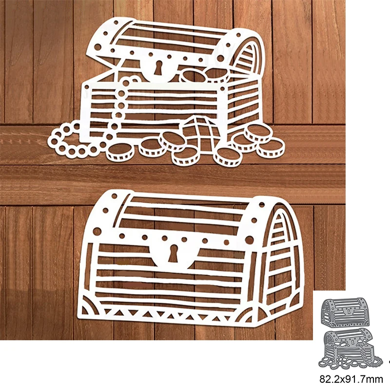 

Treasure Box Metal Cutting Dies For DIY Scrapbook Cutting Die Paper Cards Embossed Decorative Craft Die Cut New Arrival