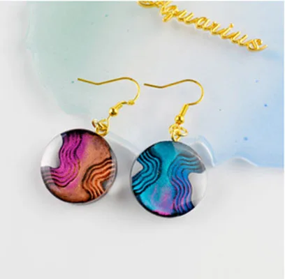 Moldes para epoxyWater Drop hechos a mano, molde de fundici&oacute;n de silicona para bricolaje, joyer&iacute;a de resina epoxi de cristal, colgante de Isla de paso de silicona-0
