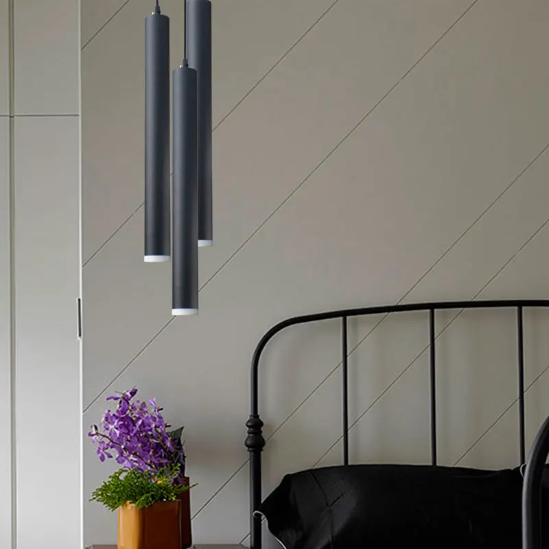 Цилиндрическая длинная труба для воды люстра Современная лаконичная