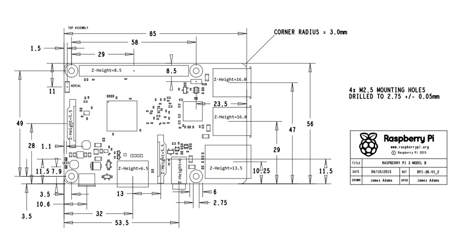 Схемы p i. Raspberry Pi 3 Размеры. Raspberry Pi 3 чертеж. Raspberry Pi 3 b чертеж. Схема принципиальная Raspberry Pi 3 model b.