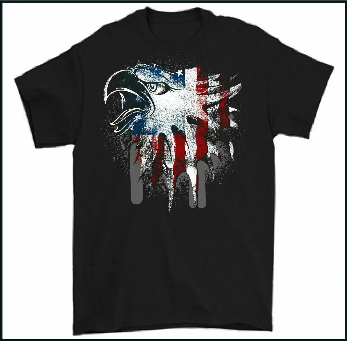 4th of July Для мужчин футболка American Eagle 3D флaг сшa yзкиe Отечественной унисекс Америка |