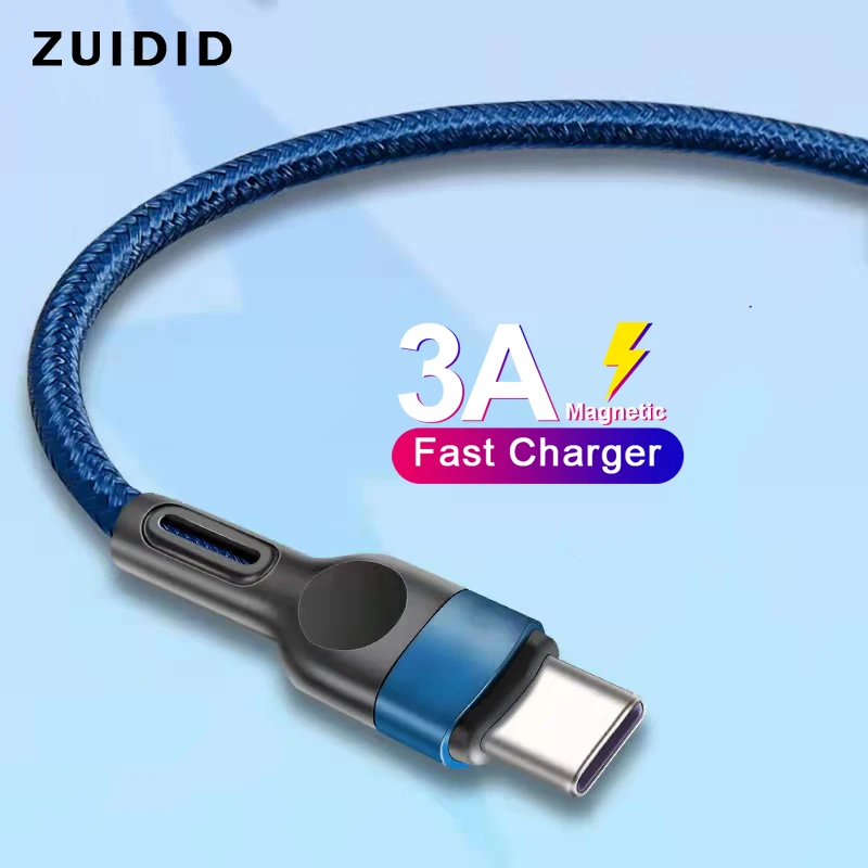 

3A USB Phone Charge Cable Micro USB Type-C Smartphone Fast Charging Data Tran Cord for Xiaomi 11 10 Huawei P40 Samsung S21 Redmi